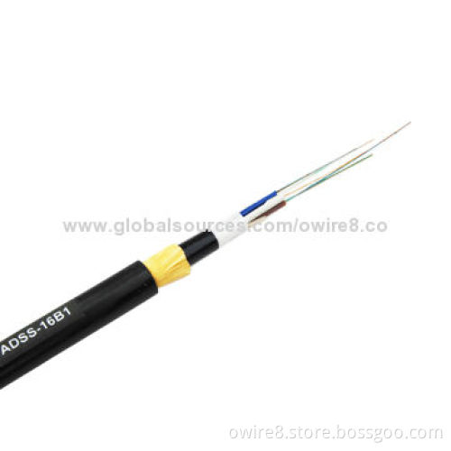 ADSS Cable, Over 30-year Life ,Good Performance of Tensile Strength/Temperature/Low Load/Easy Instal